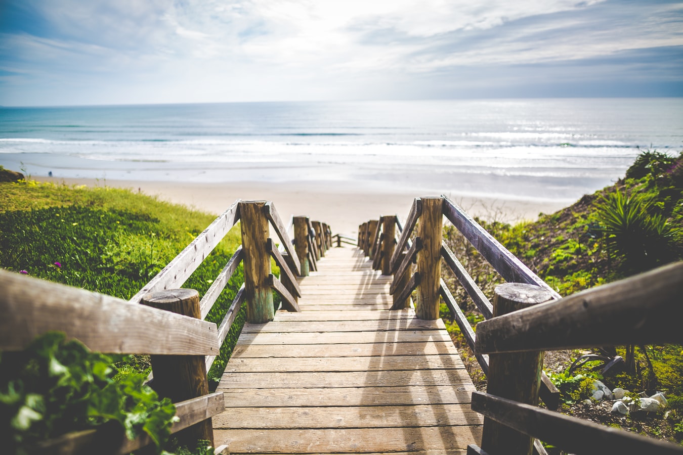 Boardwalk overlooking the beach